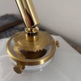 White opaline wall light