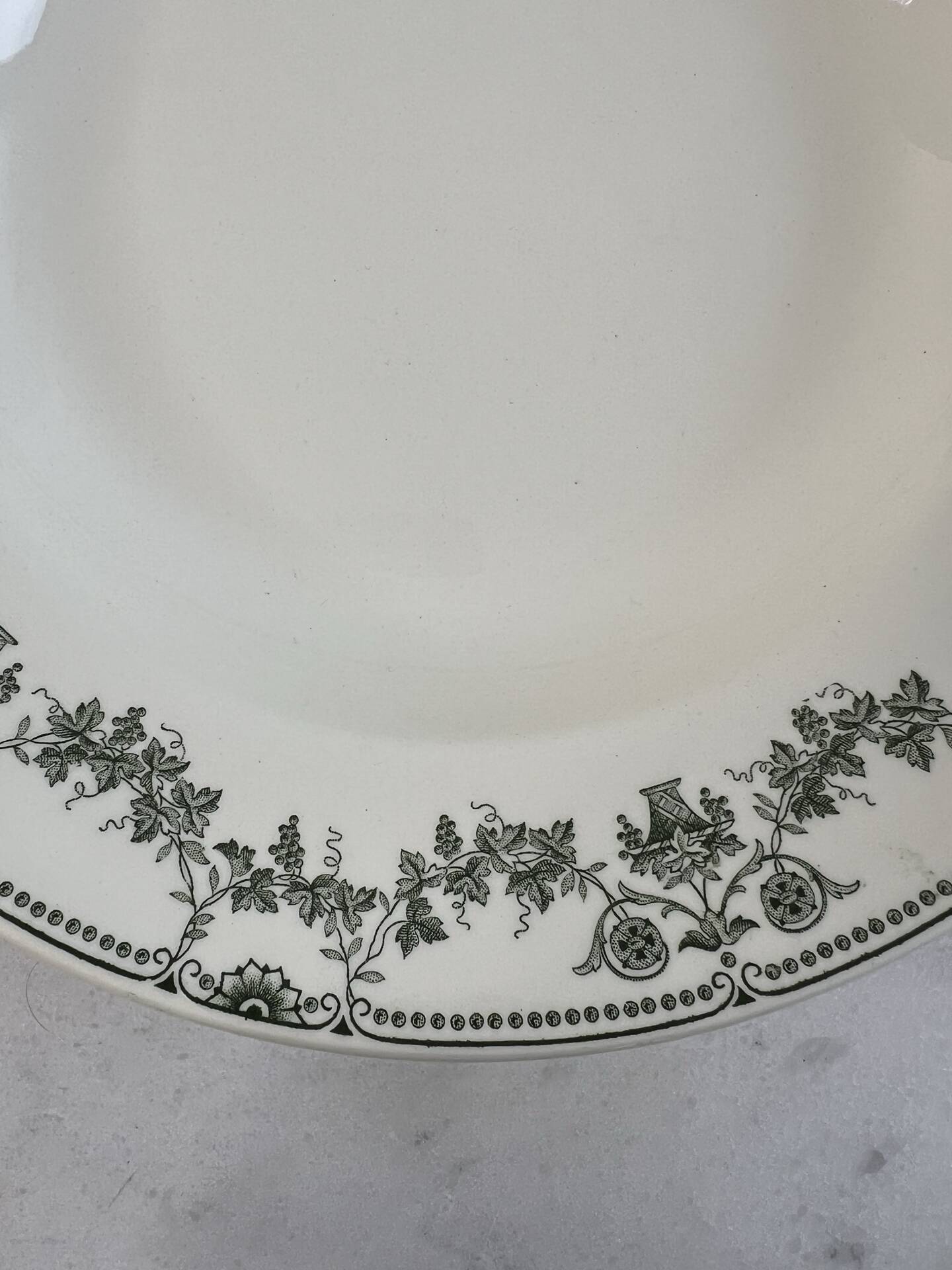 Assiette creuse Badonviller collection Champagne