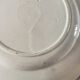 4 assiettes plates en terre de fer marron à décor d'oiseaux