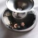 Set of 4 stainless steel ice cream cups, made in France