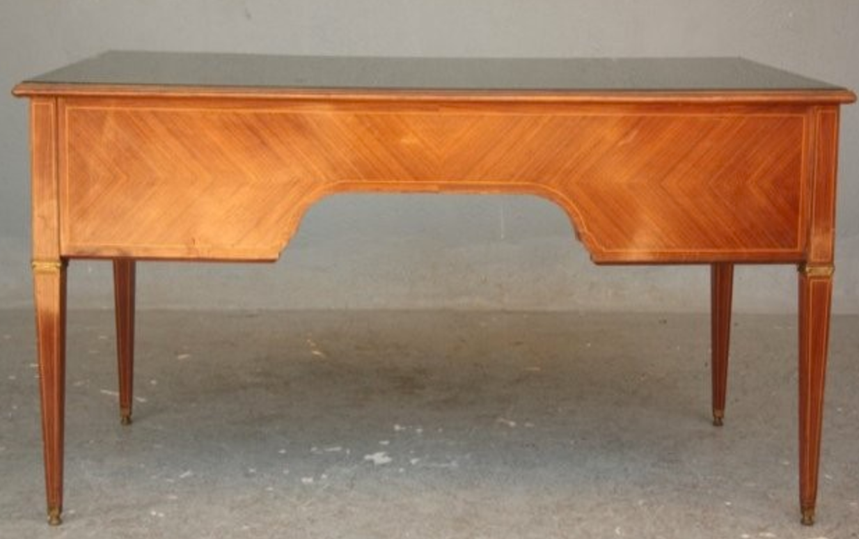 Plated style Louis XVI mahogany desk