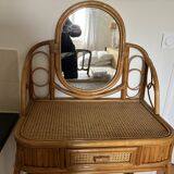 Bamboo rattan dressing table
