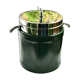 Ice bucket 1970 green leather