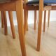 Set of 7 Vintage Calligaris Dining Chair: 1990s Italian Wooden Artek Style