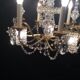 Chandelier bronze and crystal