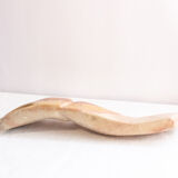 Inuit marble statuette. Primitive whale statue. Artifact from North America.