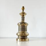 Gold-plated metal lamp base, 1950s