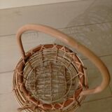 Wicker candle lantern