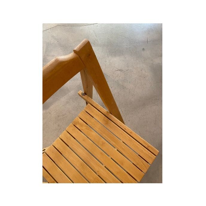 Chaise pliante en bois