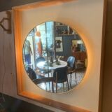 Large vintage backlit mirror