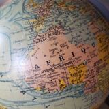 Ancient Light Earth Globe by Girard, Barrère and Thomas