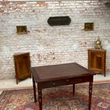 Mahogany desk table with system in la tronchin xix eme century