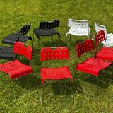 Set of 9 stacking chairs, Omstak model by Rodney Kinsman for Bieffeplast, 1960