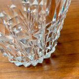 Carved crystal decanter