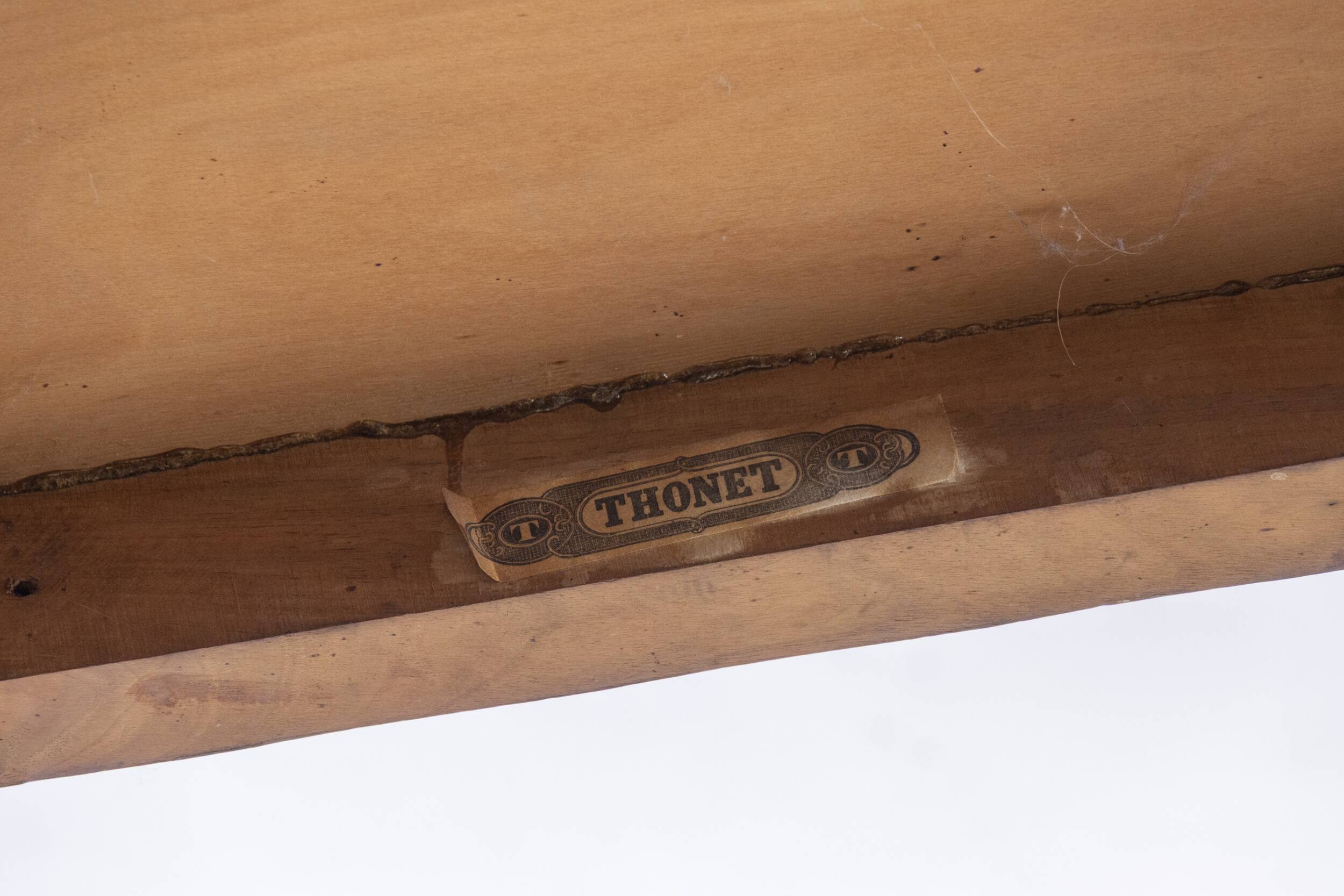 Paire de fauteuils Thonet, structure en bois courbé, années 1940