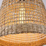 Rattan wicker light
