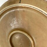 Denbac plate, flame-decorated ceramic