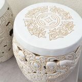 Ceramic sofa tips enamelled Decorative art