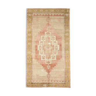 Faded brown handknotted turkish rug, 280x154cm