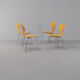 Arne Jacobsen plywood original ‘model 3100 Ant’ chair for Fritz Hansen set/4