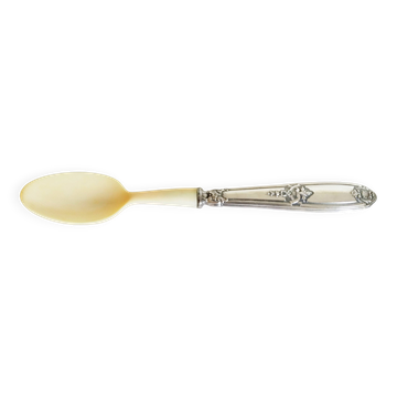 Cuillère à bouillie en argent et "corne"