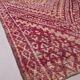 Burgundy Vintage Moroccan rug 183 x 321 cm - Berber Wool Rug - Handmade Rug