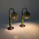 Organic Modern Mario Lopez Torres Style Green Rattan Lamps 1980s