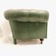 Former chesterfield green leather chair