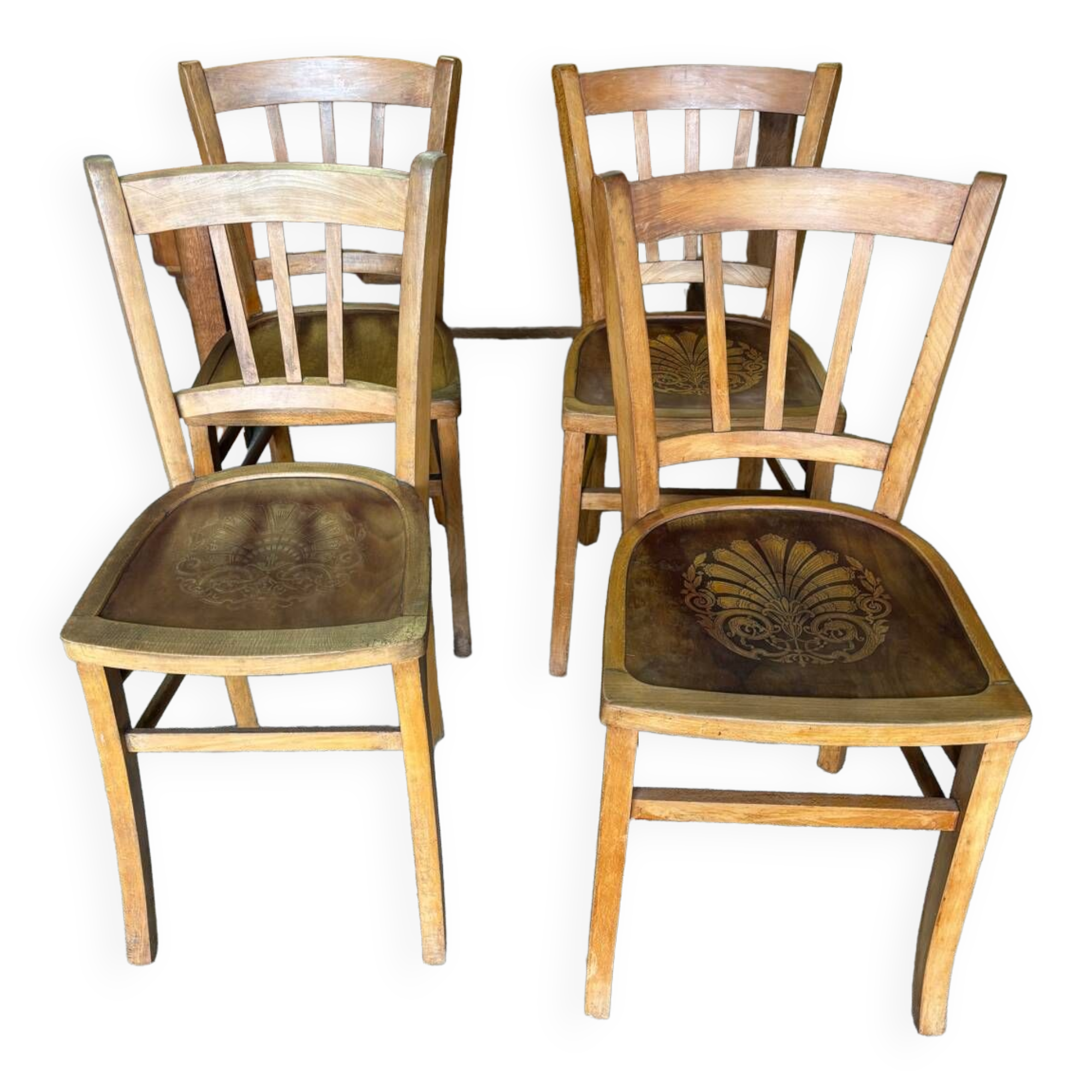 Ensemble de 4 chaises bistrot