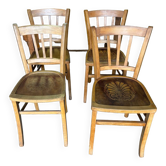 Ensemble de 4 chaises bistrot