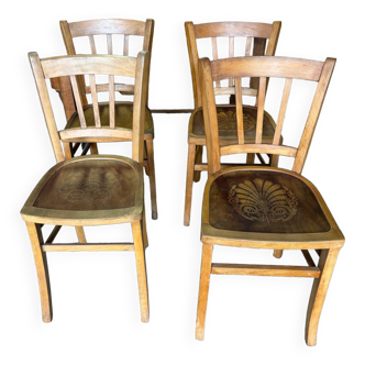 Ensemble de 4 chaises bistrot