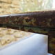 Green patinated metal workshop table 1950