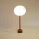 Lampe de table en teck massif du milieu du siècle 1960s Suède