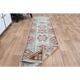Vintage Beige Pink Turkish Handmade Oushak Wool Runner Rug  73x278
