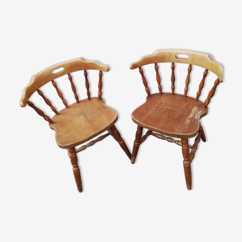 Paire de chaises western