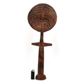 Ashanti Akuaba African Art Statue from Ghana, wooden, 1980s.