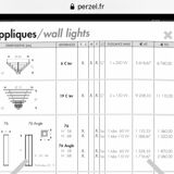 Pair of vintage Perzel angle wall light