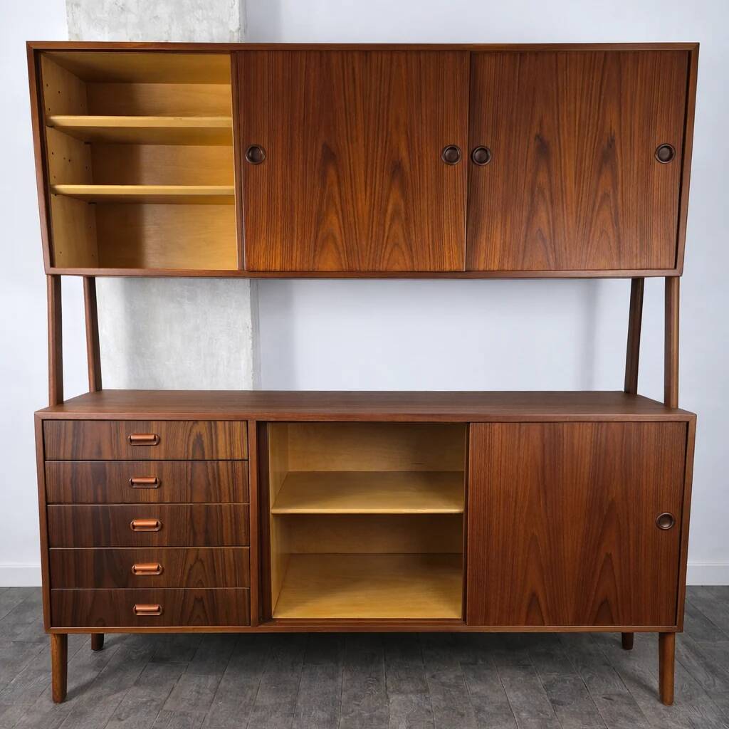 Double enfilade Model 3 in teak by Gunni Omann for Oman Junn Møbelfabrik, Denmark, 1960