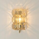 Large amber wall lamp in bubble glass by Helena Tynell, Limburg, Germany.