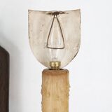 French 20th Century Large Wrought‑Iron Medieval Revival Wall Lamp with Swor