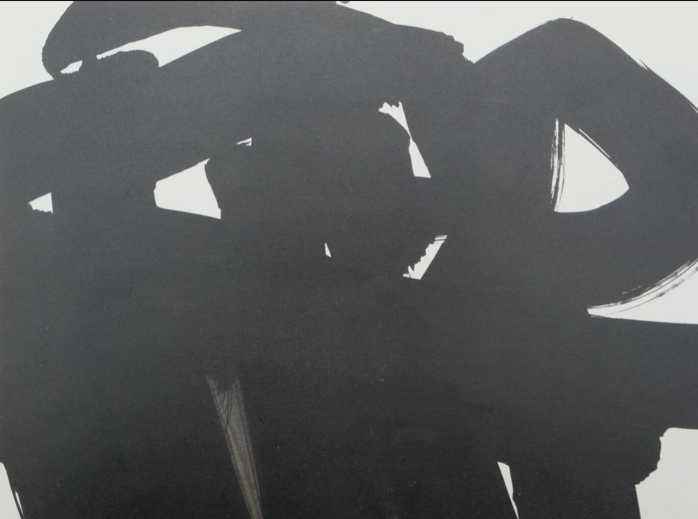 Pierre soulages: gouache, 1966 - lithograph