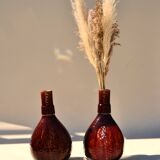 Pair of ceramic vases enamelled late 19th century