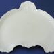 Plateau à courrier ou à carte de visite en porcelaine blanche de Limoges à bords chantournés