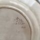 Plat rond polychrome "Nella" Jules Vieillard Bordeaux