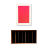Mid Century Modern Shelf, Wall Mounted Shelf for Vinyls, Danish Design, Oak wood, 1960s