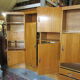 Meuble modulable de bureau ou de salon plaqué chêne des années 1960