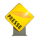 Light sign "Press" double-sided
