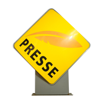 Light sign "Press" double-sided