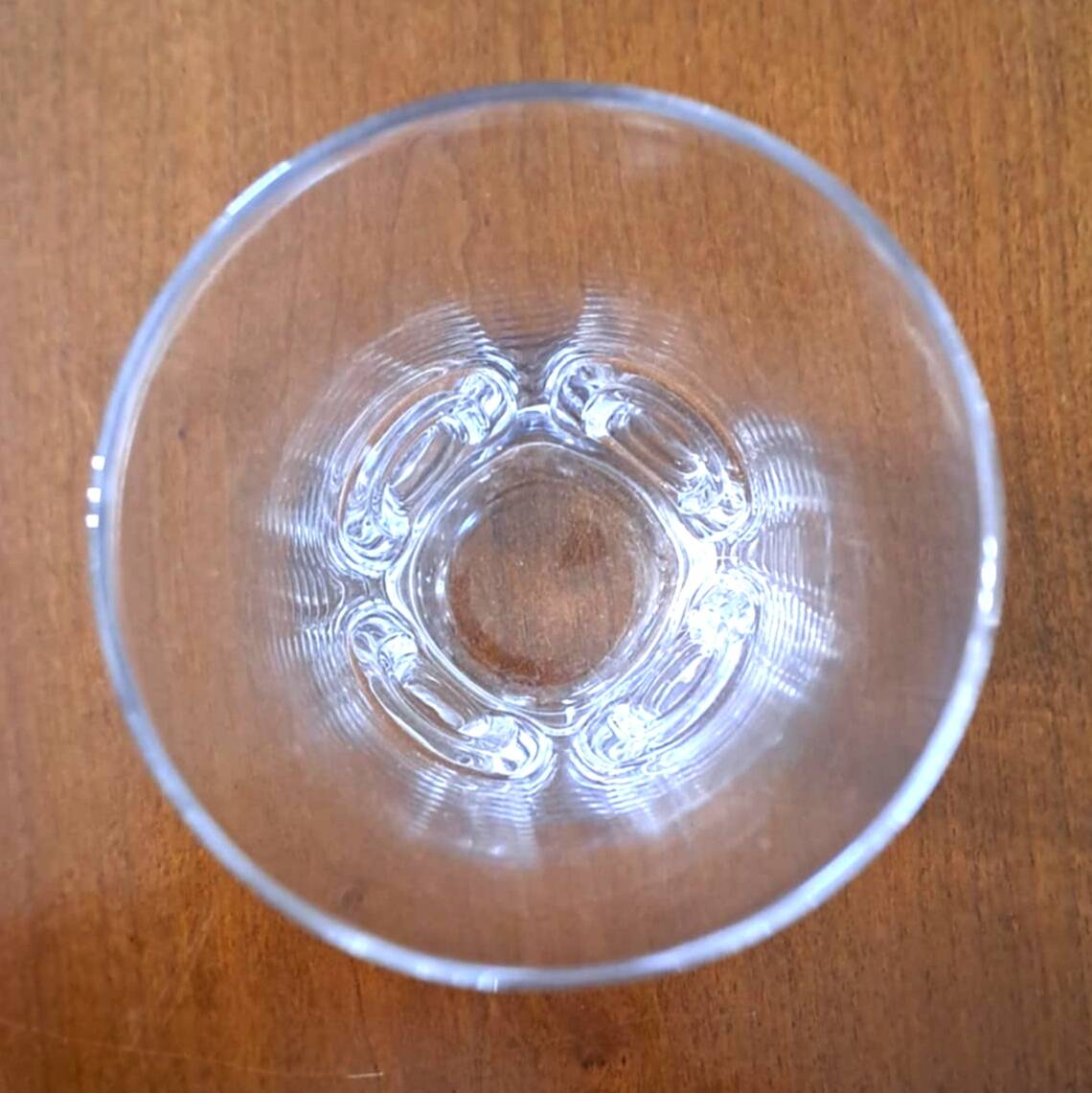 6 verres en cristal