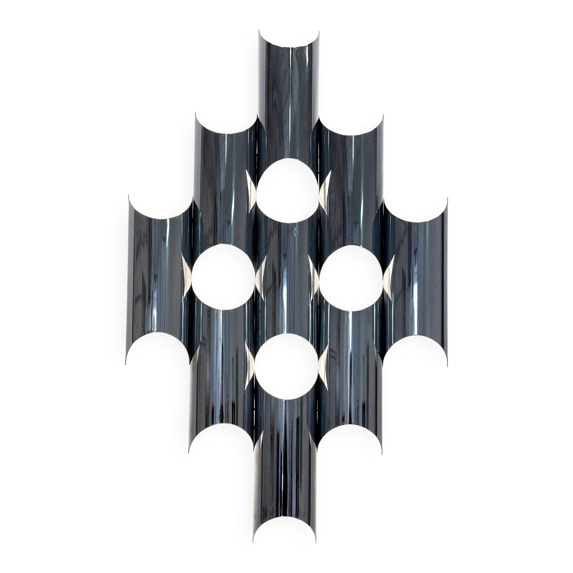 Large pair of wall sconces "Organ" by Raak Amsterdam, 1970s